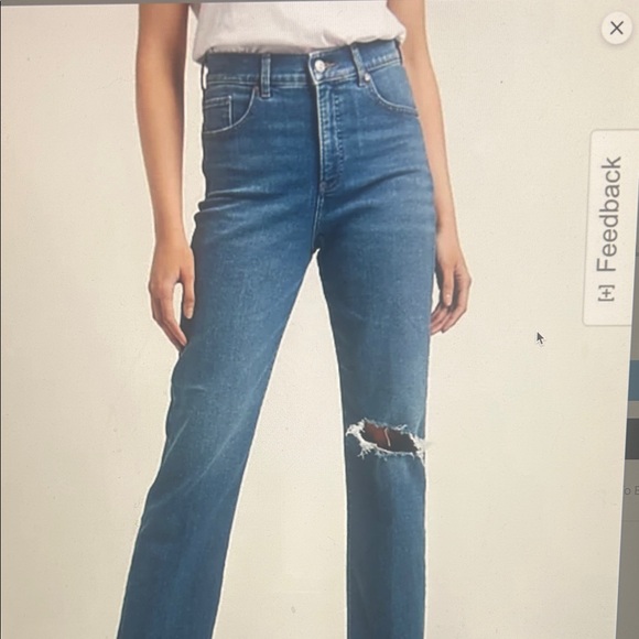 Express Denim - Express High Rise Blue Distressed Jeans Size 6L